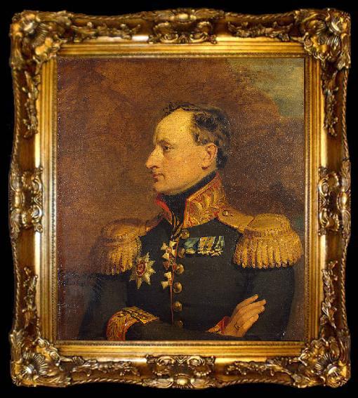 framed  George Dawe Portrait of Konstantin von Benckendorff, ta009-2